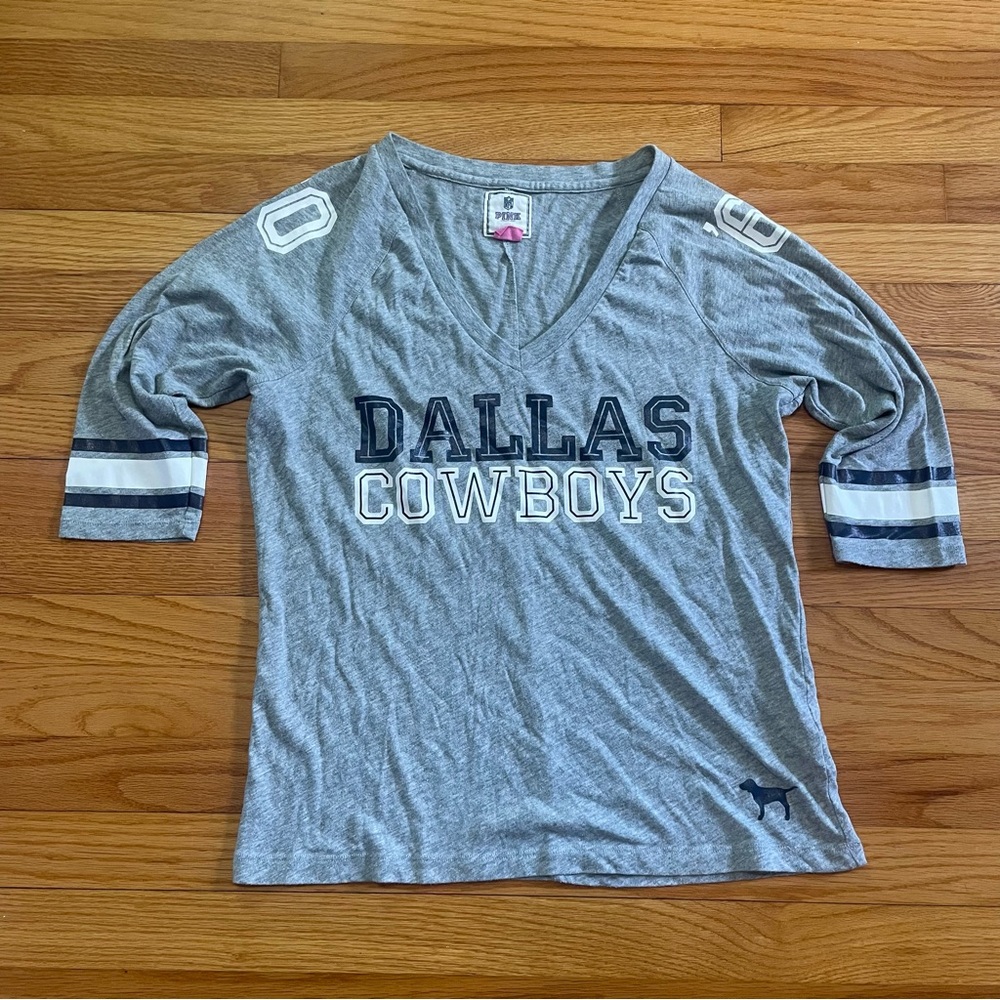 PINK Gray Long Sleeve Shirt